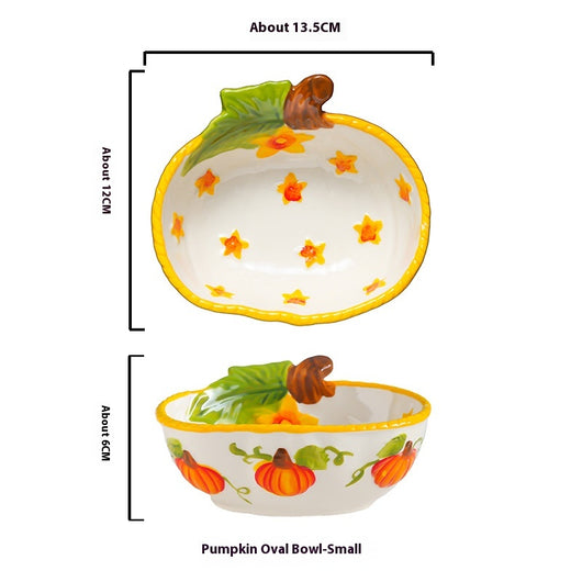 Juego de Tazones de Calabaza para Fideos y Platos Decorativos - Image 8
