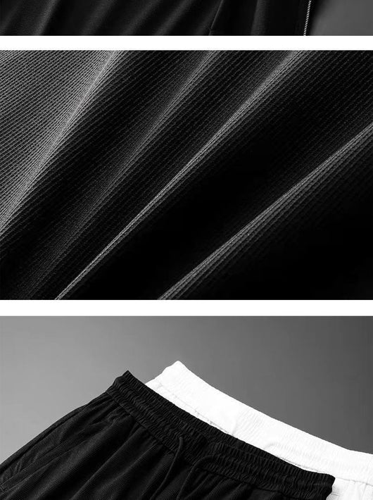 Conjunto de Dos Piezas: Camisa y Pantalón Corto Ligero para Hombre - Image 11