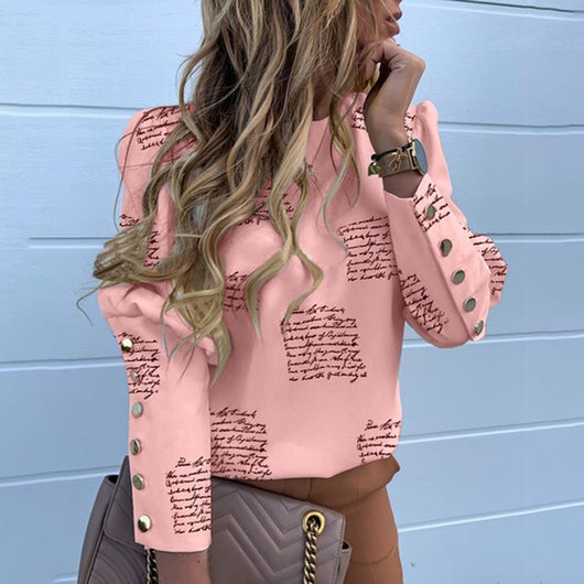 Camisa Estampada con Botones y Mangas Largas - Image 10