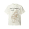 Playera de Hombre con Estampado Castillo Abstracto