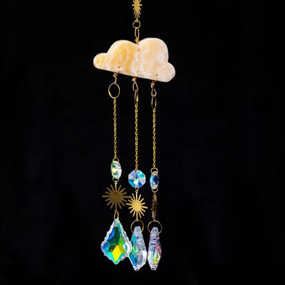 Atrapasoles Cristal Nube con Campanas de Viento - Adorno Navideño - Image 10