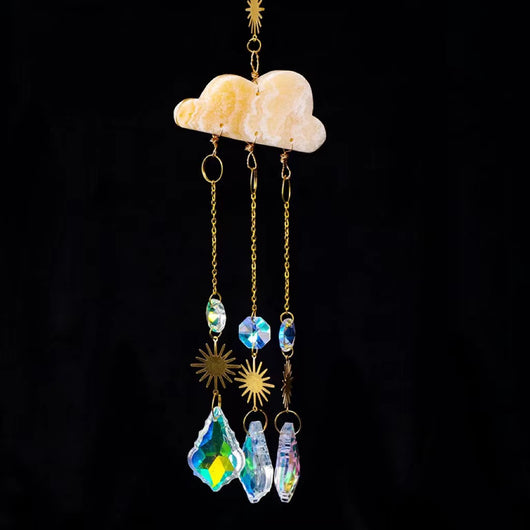 Atrapasoles Cristal Nube con Campanas de Viento - Adorno Navideño - Image 10