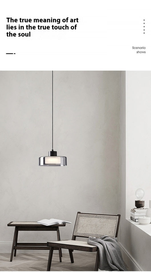 Lámpara de Techo Dormitorio Cobre Moderno Minimalista con Cristal - Image 14