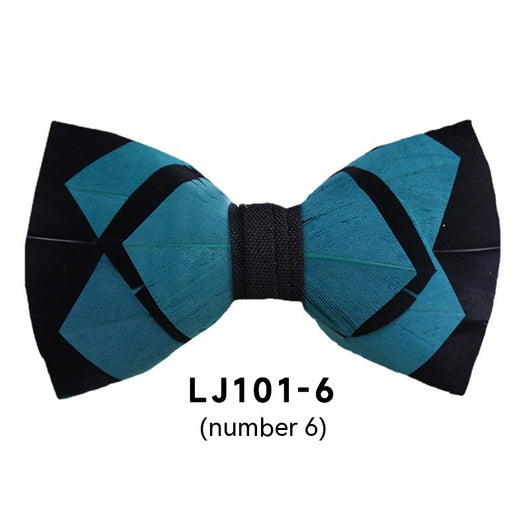 Pajarita Ejecutiva de Plumas Poliéster para Traje Formal - Image 7