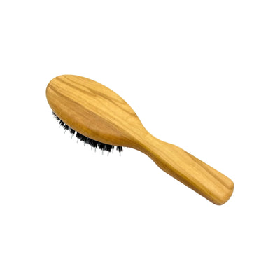 Dural Olive wood rubber cushion hair brush with boar bristles and nylon - Tekeno
