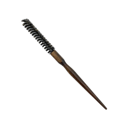 Dural Beech wood curling hair brush with natural bristles - brown - Tekeno