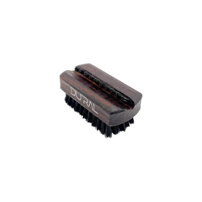Dural Thermo ash wood travel size nail brush with black natural bristles - Tekeno