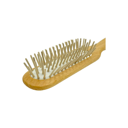 Dural Beech wood rubber cushion hair brush with wooden pins - Tekeno