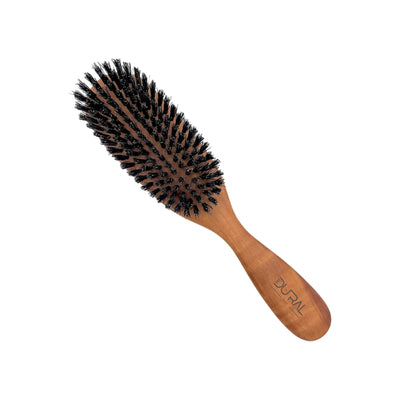 Dural Pear wood oval hair brush with boar bristles - 8 rows - Tekeno