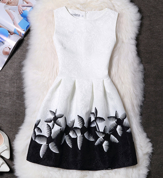 Vestido Slim Estampado sin Mangas - Diseño Moderno y Favorecedor - Image 3