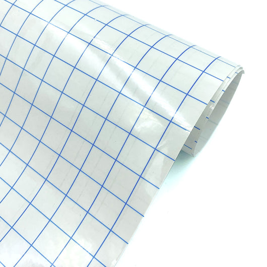 Película de Transferencia Adhesiva Autoadhesiva - Papel Craft Cuadriculado Multicolor Transparente - Image 5