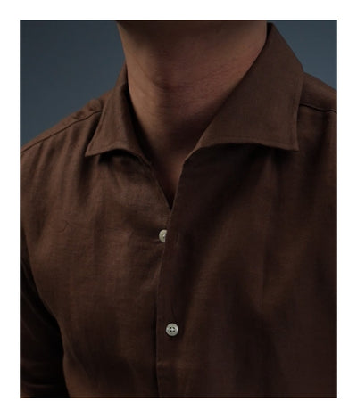 Camisa Ejecutiva de Lino Hombre - Cuello Clásico Manga Larga Transpirable - Image 14
