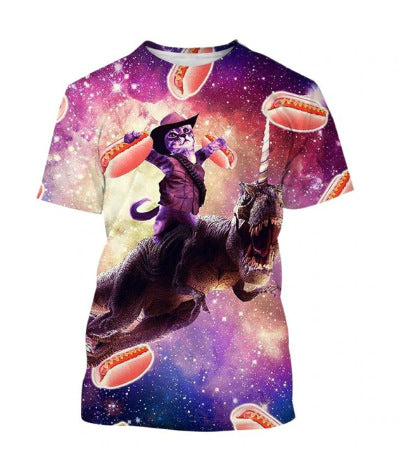 Playera para Hombre con Estampado 3D de Gatos Adorables - Image 7