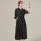 Vestido Camisero de Seda Floral Largo
