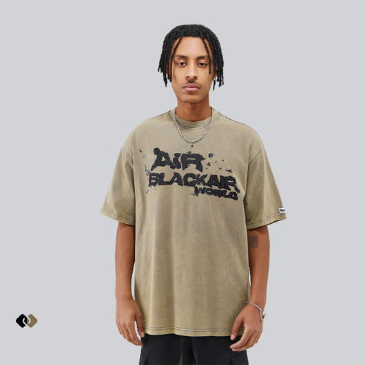 Camiseta Casual Unisex con Alfabeto Graffiti Retro y Diseño Personalizado
