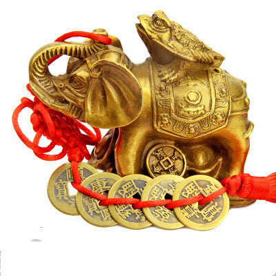 Elefante Dorado Feng Shui en Cobre Puro - Talismán de Prosperidad y Protección - Image 10