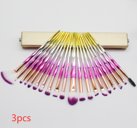 Set de Brochas de Maquillaje Diamond Multicolor Premium - Image 20