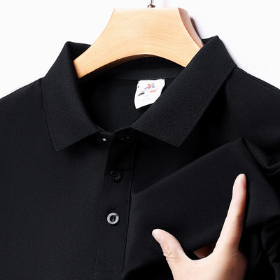 Camiseta Suelta Estilo Coreano con Solapa para Hombre - Image 14