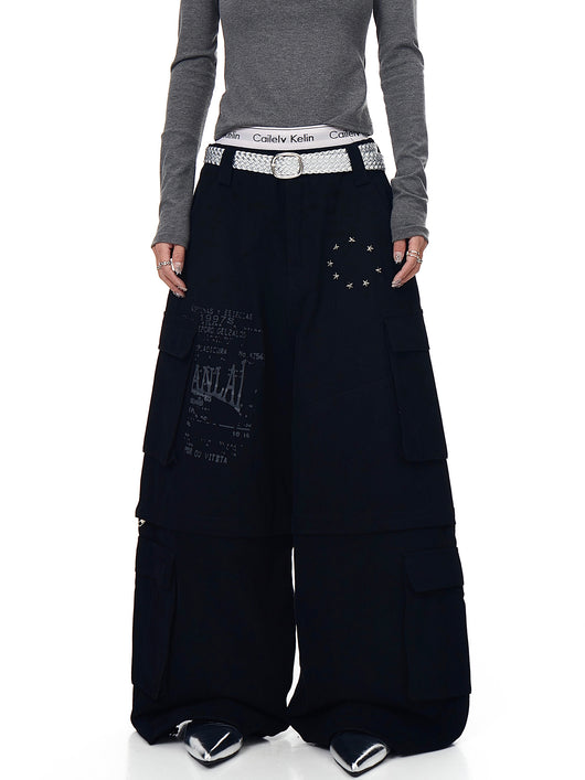 Pantalones Cargo Sueltos con Bolsillos Removibles - Image 18