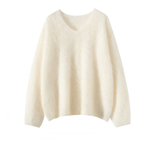 Suéter Holgado de Cuello V para Otoño e Invierno - Suave y Cómodo - Image 14