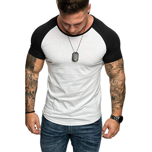 Playera Raglan Bloques de Color para Hombre - Image 8