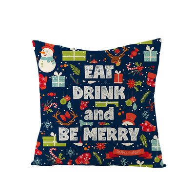 Funda de Almohada Navideña con Estampado Digital de Dibujos - Image 22