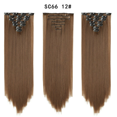 Set de Extensiones de Cabello con 16 Clips - Peluca de Fibra Sintética Premium - Image 12