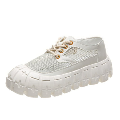 Zapatos Plataforma Mujer con Tacón Medio y Punta Redonda - Image 8
