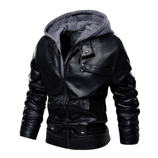 Abrigo de Cuero para Hombre Elegante y Cálido - Image 2