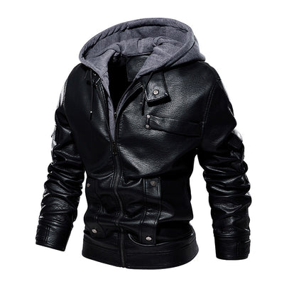Abrigo de Cuero para Hombre Elegante y Cálido - Image 2