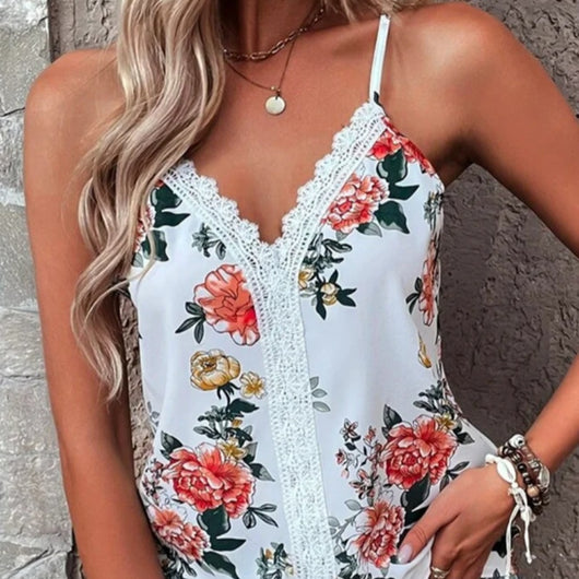 Chaleco Estampado Escote V para Mujer - Colección Verano