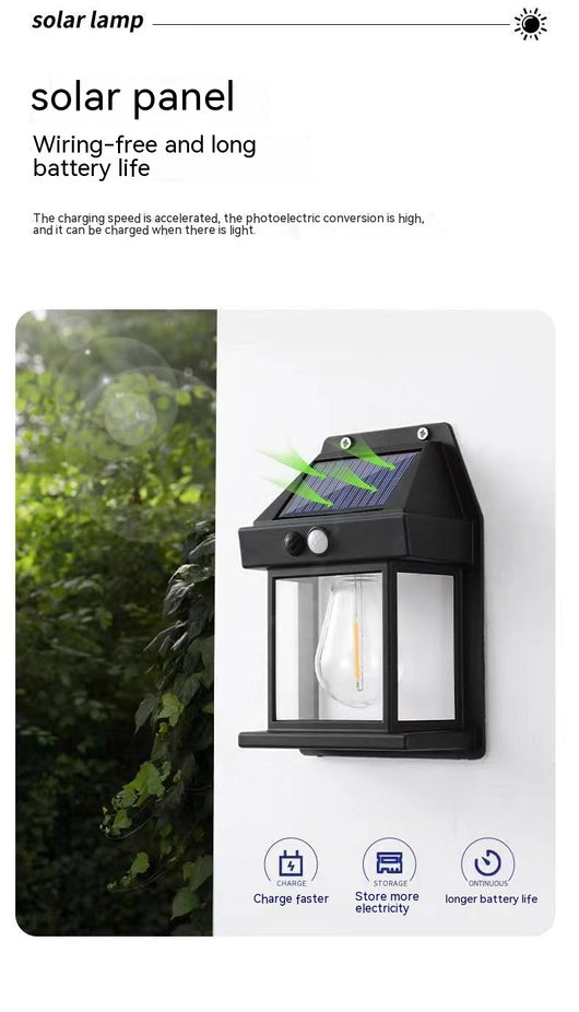 Lámpara Solar de Pared para Jardín con Sensor de Movimiento - Resistente al Agua - Image 11