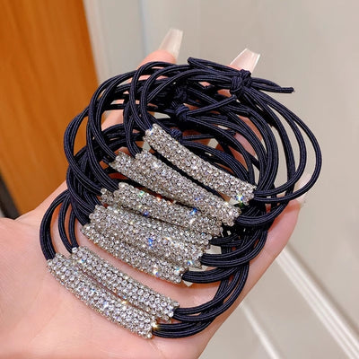 Aro Elástico para Cabello con Cristales Diamante - Accesorio Elegante para Coleta - Image 17
