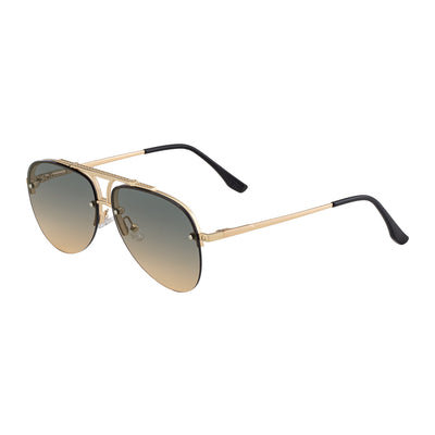 Gafas de Sol Hombre Montura Metalizada Media Armazón - Image 9