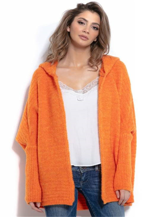 Cardigan Cuello V Temperamento Color Puro - Abrigo Suéter Ejecutivo