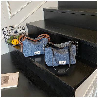 Bolsa Retro de Mezclilla para Commuter - Crossbody Casual Versátil - Image 18