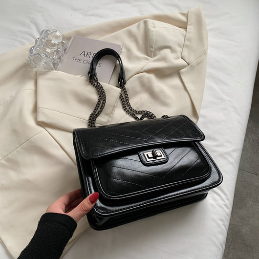 Bolso Mensajero Retro Texturizado Versátil para Mujer - Image 4