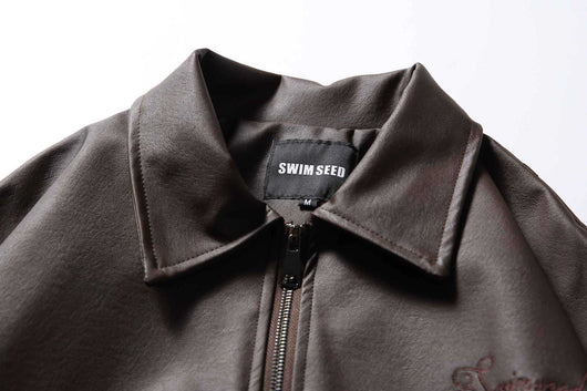 Chaqueta de Cuero para Motociclista - Estilo Clásico Masculino - Image 16