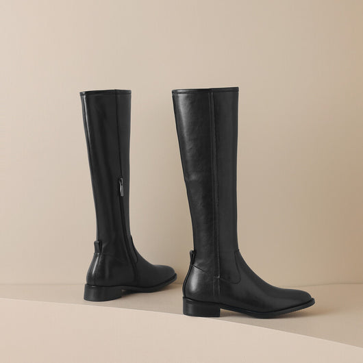 Botas Altas para Mujer con Tacón Medio y Punta Redonda - Image 6