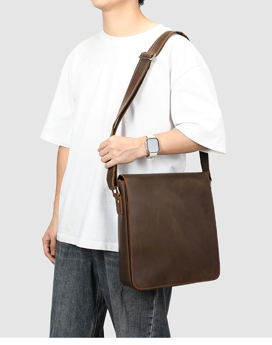Bolsa Crossbody de Cuero Premium para Hombre - Diseño Versátil y Elegante - Image 15