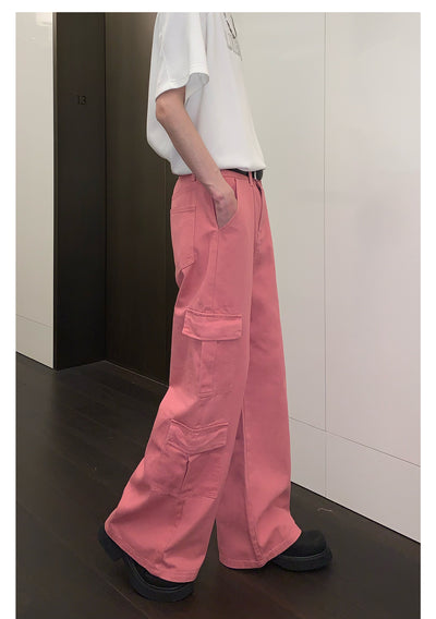 Overol Ancho de Pierna con Bolsillos Grandes - Jeans Casual - Image 18