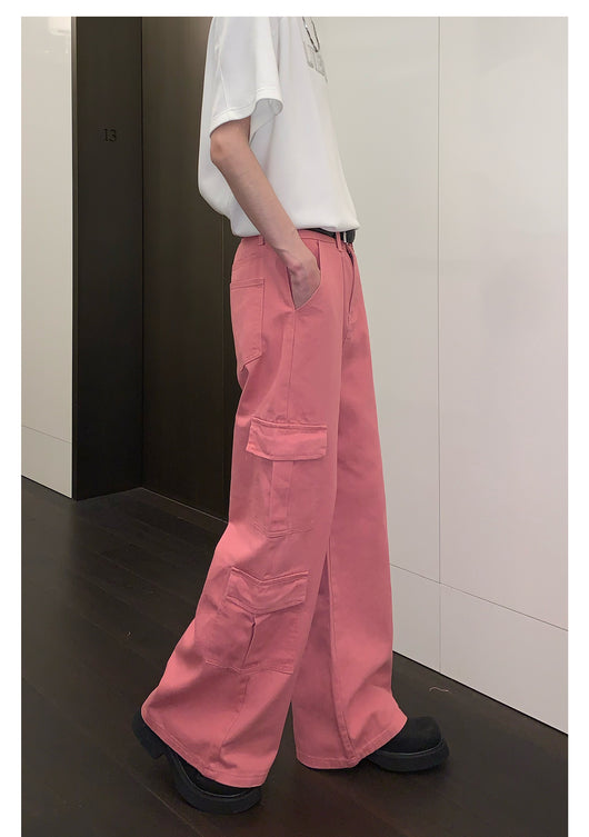 Overol Ancho de Pierna con Bolsillos Grandes - Jeans Casual - Image 18