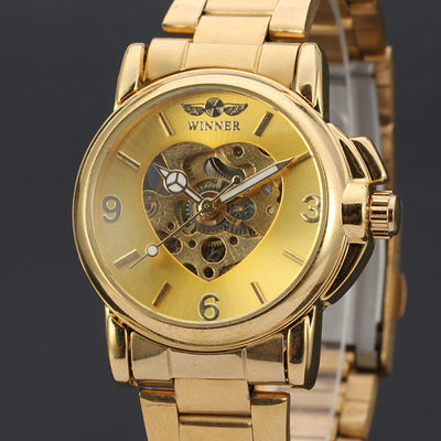 Reloj Mecánico Casual Simple con Correa de Acero - Image 8