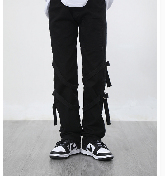 Jeans Rectos Sueltos con Detalle de Cinta - Estilo Urbano - Image 8