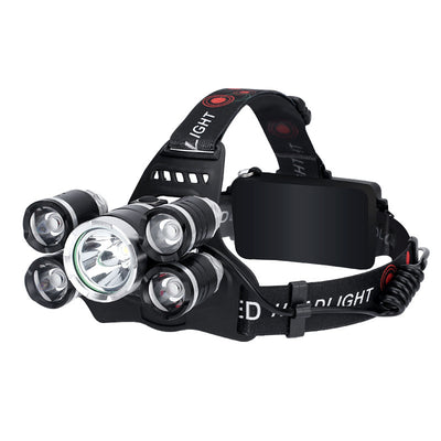 Linterna Frontal LED de Alta Potencia 5 Luces - Image 2