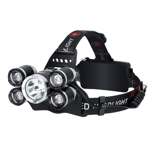 Linterna Frontal LED de Alta Potencia 5 Luces