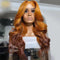 Peluca de Encaje Frontal Degradado Castaño Dorado - Cabello Natural