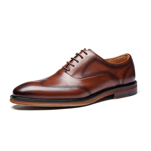 Zapatos de Cuero Británicos Retro con Forro de Ante - Elegancia Clásica para Negocios - Image 6