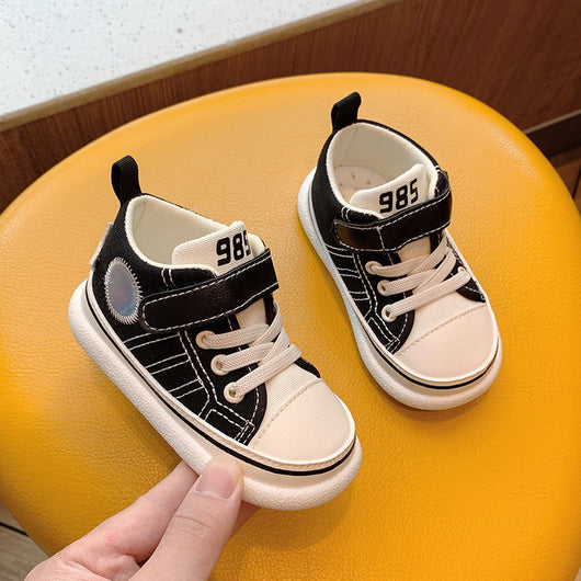 Zapatillas Altas de Lona con Velcro para Niños