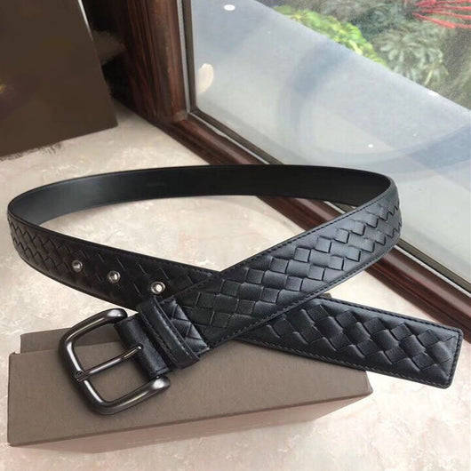 Cinturón de Cuero Genuino Vintage con Hebilla de Aguja - Estilo Clásico
